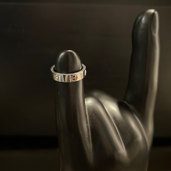 NWOT | Sterling Silver and Rhinestone Ring - Picture 2 of 4